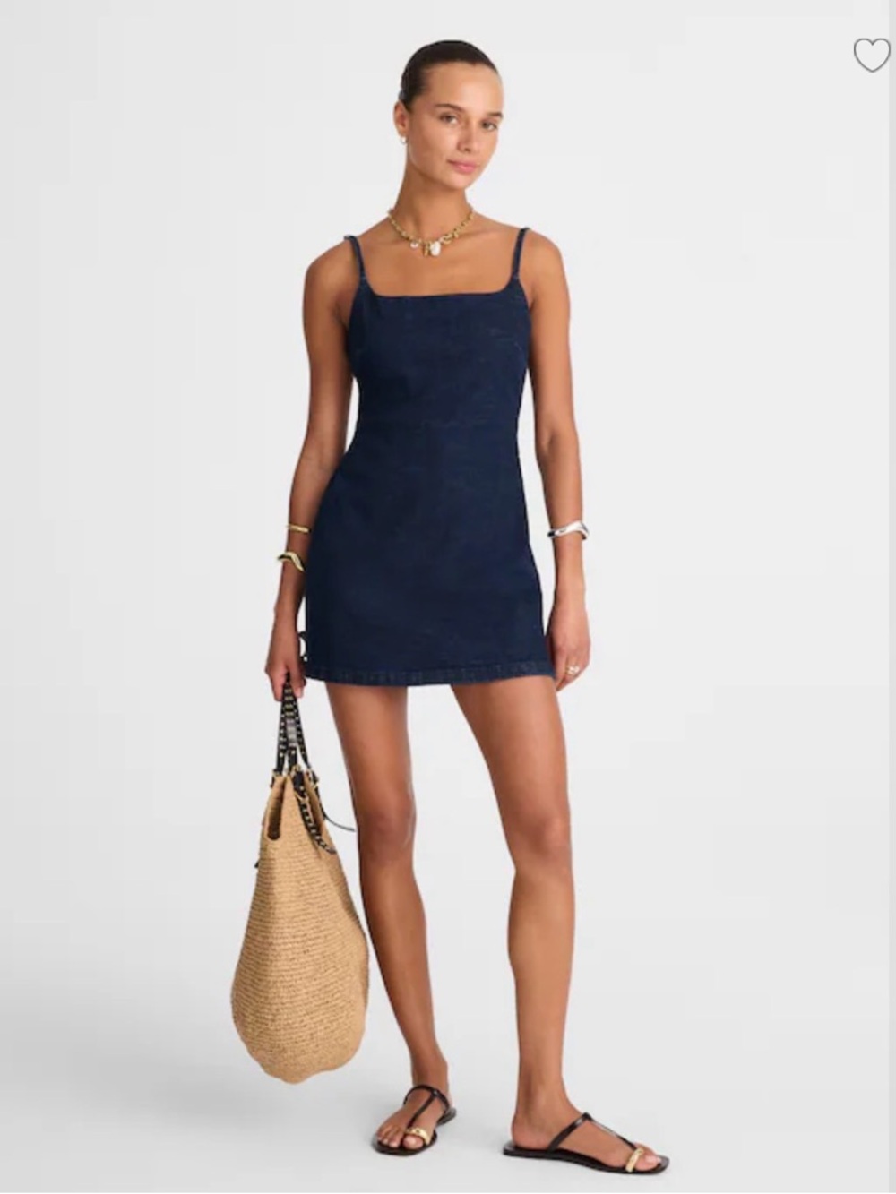 Madewell Denim Squareneck Romper